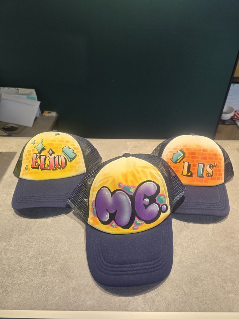 Casquettes personnalisées avec des prénoms